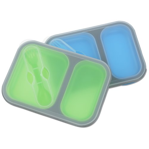 Collapsible Two-Section Food Container Image 4 of 4