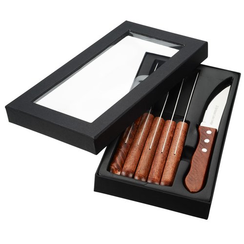 Additional Image 1 - a set of knifes in a black case