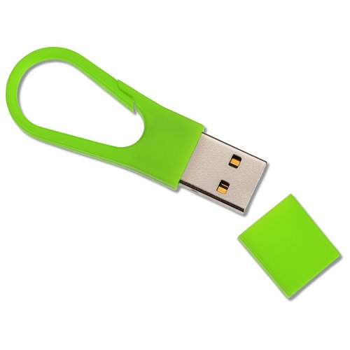 Additional Image 1 - a green usb flash drive