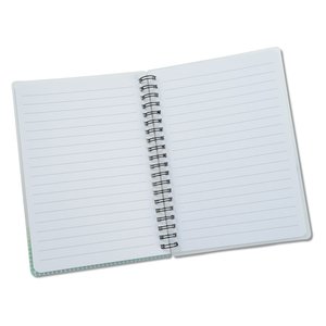 Additional Image 2 - a white notebook with a metal strip