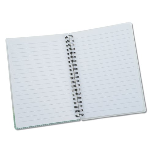 Additional Image 2 - a white notebook with a metal strip