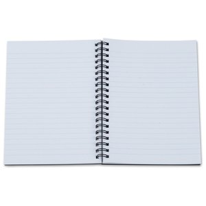 Additional Image 2 - a white notebook with a black spiral bound