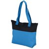 View Image 2 of 3 of Neon Two-Tone Accent Zipper Tote