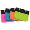 View Image 3 of 3 of Neon Two-Tone Accent Zipper Tote