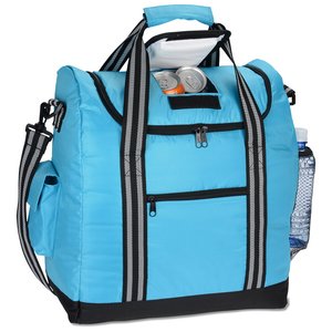 Additional Image 3 - a blue bag with black straps