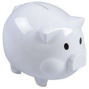 Additional Image 1 - a white piggy bank