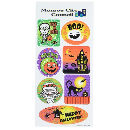 Additional Image 3 - a sticker of different cartoon characters