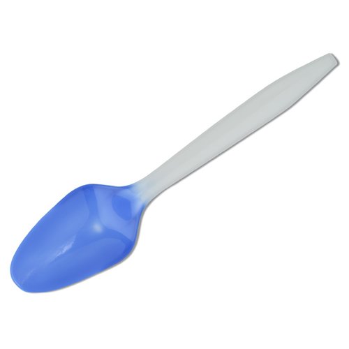 Additional Image 4 - a blue and white plastic spoon