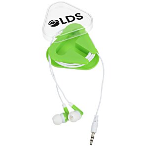 Additional Image 2 - a green and white earbuds