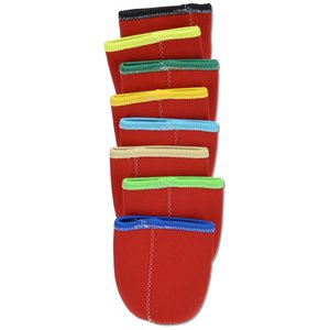 Additional Image 11 - a red sock with multi colored stripes