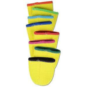Additional Image 4 - a yellow sock with multicolored stripes