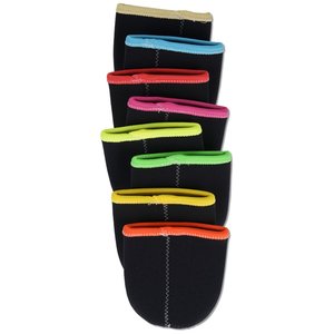 Additional Image 7 - a black sock with multi colored strips