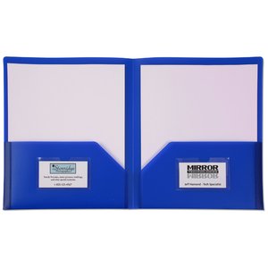 Additional Image 1 - a blue folder with white paper