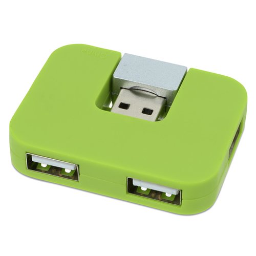 Additional Image 1 - a green usb device with three ports