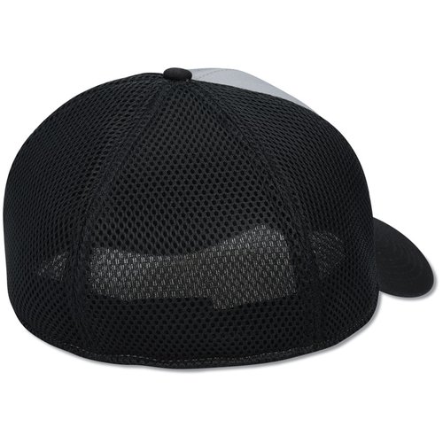 Additional Image 1 - a black hat with a mesh cap