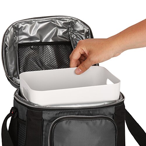 Additional Image 2 - a black and blue cooler bags