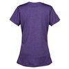 View Image 2 of 3 of Vegas Heathered Performance Tee - Ladies' - Embroidered