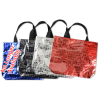 View Image 2 of 2 of Double Trouble Metallic Tote Bag - Closeout