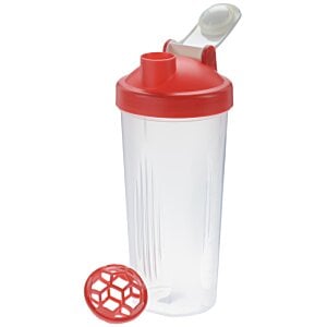 Additional Image 2 - a plastic shaker with a red lid
