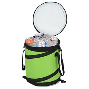 Additional Image 2 - a green cooler with a round lid