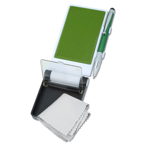 Additional Image 2 - a green and white card holder