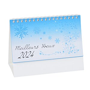 Additional Image 2 - a blue and white desk calendar