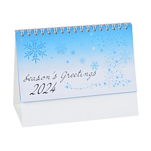 Additional Image 2 - a blue and white desk calendar