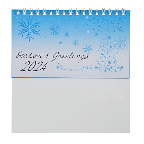 Additional Image 1 - a calendar with a blue and white cover