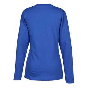 Additional Image 2 - a blue long sleeved shirt