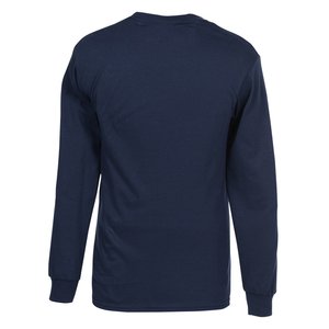 Additional Image 2 - a back of a blue shirt