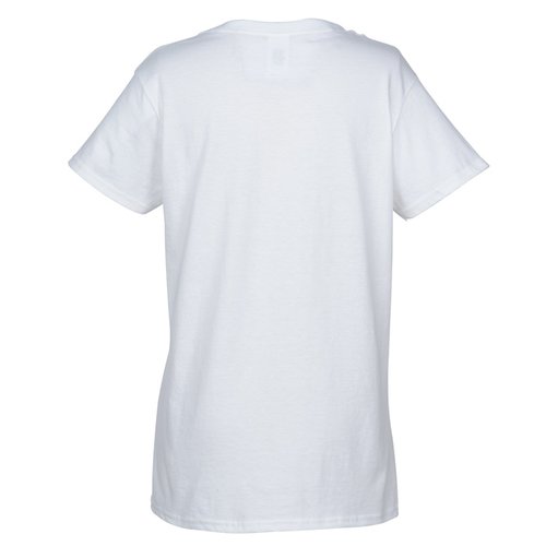 Gildan Heavy Cotton V-Neck T-Shirt - Ladies' - Screen - White Image 1 of 1