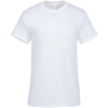 View Image 3 of 3 of Gildan Heavy Cotton Pocket T-Shirt - Men's - Screen - White