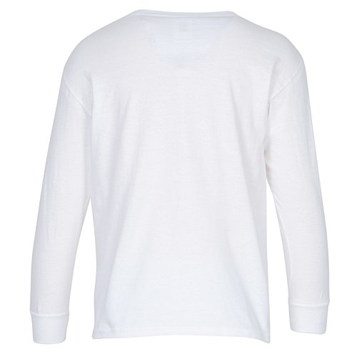 Gildan Heavy Cotton LS T-Shirt - Youth - White Image 1 of 1