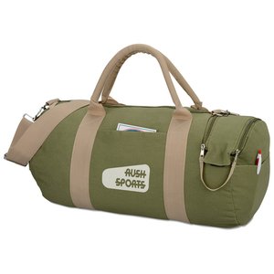 Additional Image 1 - a green duffel bag with a handle