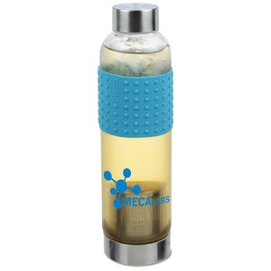 Additional Image 2 - a clear bottle with a blue label