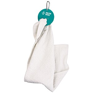 Additional Image 3 - a white towel with a blue circle