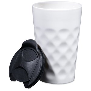 Additional Image 1 - a white cup with a black lid