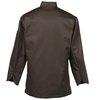 a back view of a brown shirt