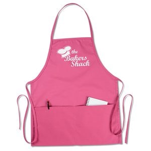 Additional Image 1 - a pink apron with a pocket
