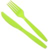 View Image 3 of 3 of Colourware Plastic Fork & Knife in Utensil Bag