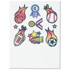 View Image 2 of 3 of Temporary Tattoo Mini Sheet - Sports