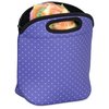 View Image 2 of 3 of Hideaway Lunch Cooler Tote - Polka Dots
