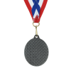 View Image 3 of 3 of Econo Medal - Oval with Red, White & Blue Ribbon