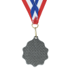View Image 3 of 3 of Econo Medal - Scallop Edge with Red, White & Blue Ribbon