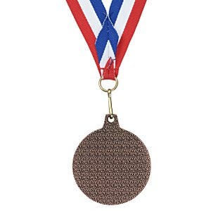Additional Image 2 - a medal with a red white and blue ribbon