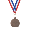View Image 3 of 3 of Econo Medal - Flat Bottom with Red, White & Blue Ribbon