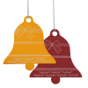 View Image 3 of 3 of Coloured Aluminum Ornament - Bell