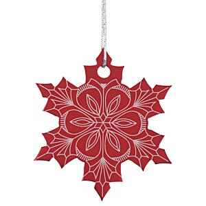 Additional Image 1 - a red snowflake ornament