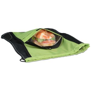 Additional Image 1 - a green and black bag with a bowl on it