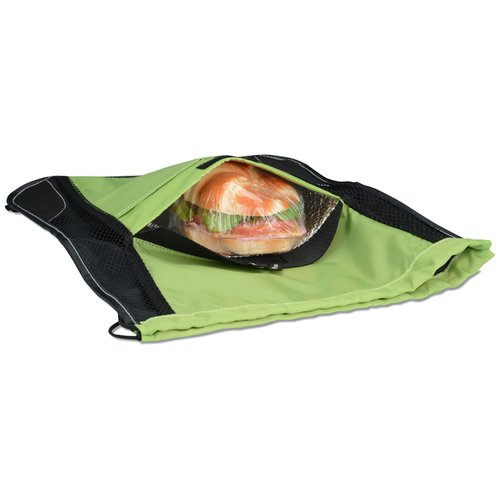 Additional Image 1 - a green and black bag with a bowl on it